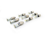 Dash Board LED Bulb Set of 9 BA7S Bright White - 90063110298